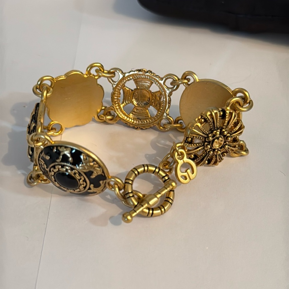 St. John Vintage Enamel 45 Years of Devotion Bracelet